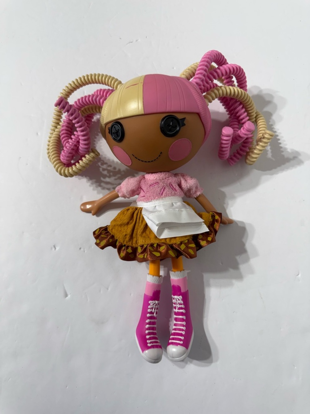 Lalaloopsy Silly Hair Doll Scoops Waffle Cone Doll 12" Full Size Dress And Shoes